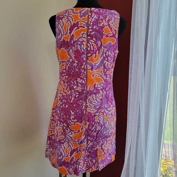 Taylor Sleeveless Keyhole Neckline Bengaline Shift Dress Size 6 - Picture 3 of 11